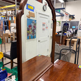 Solid Wood Dresser with Attached Mirror