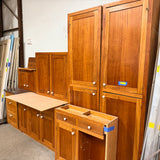 11pc Cherry Shaker Kitchen Cabinet Set w/ Pantry