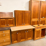 11pc Cherry Shaker Kitchen Cabinet Set w/ Pantry