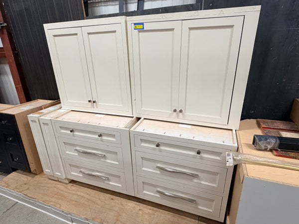 10pc White Cabinet Set
