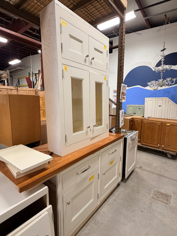 3pc White Cabinet Set