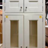 3pc White Cabinet Set