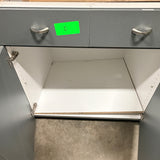 4pc Gray Metal Office Storage Cabinet Set Base & Wall Units