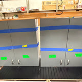 4pc Gray Metal Office Storage Cabinet Set Base & Wall Units