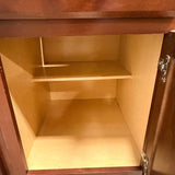 4pc Cherry-Finish Wood Kitchen Cabinet Set