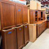 16pc Cherry Kitchen Cabinet Set (Shaker Style)