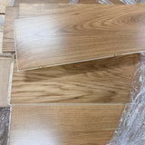 Engineered White Oak Hardwood Flooring (Buckskin Color, 7.5" Wide Plank, Random Length, UV Gloss Finish, Model FPNFWOP01AS1TD2) (3 Pallets)