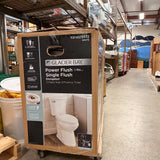 Glacier Bay Power Flush Single Flush Elongated 2-Piece High-Efficiency Toilet