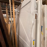 Barn-Style Sliding Exterior Door (White)