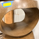 Modern Sculptural Side Table (Walnut Finish)